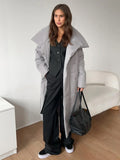 IFOMT Long Cotton-padded Jacket For Women Autumn Winter New Warm Loose With Belt Parkas Coat Female Clothes Solid Color Casual