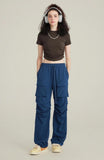 IFOMT Side Ruched Crop Top