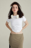 IFOMT Side Ruched Crop Top