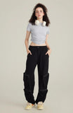 IFOMT Side Ruched Crop Top