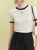 IFOMT Soft Girl Minimal Heart Tee