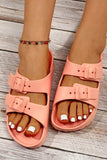 IFOMT New Fashion Spring Outfit Solid Buckle EVA Sandals