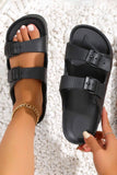IFOMT New Fashion Spring Outfit Solid Buckle EVA Sandals