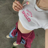 IFOMT Spoiled Print Crop Top