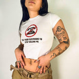 IFOMT Tell Your Boyfriend Crop Top