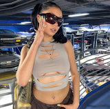 IFOMT Vanni Cut-Out Crop Top