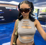 IFOMT Vanni Cut-Out Crop Top