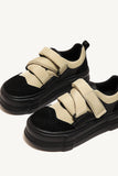 IFOMT New Fashion Spring Outfit Velcro Platform Sneakers