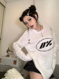 IFOMT Y2K Grunge Distressed Knitted Sweater