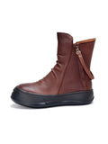 IFOMT Original Irregular Casual Zipper Booties