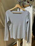 Ifomt Striped Slash Neck Slim T Shirts Women Casual American Streetwear Sexy Cotton Long Sleeve Tees Sweet Vintage T-shirts Y2K Tops