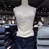 Ifomt V-neck Bow Tie Lace Perspective Camisole Flower Embroidery Sheer Sexy Summer Vest Sleeveless Slim Y2K Versatile Tank Top 2025