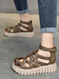 IFOMT Casual Hollow Gladiator Shoes Platform Sandals