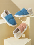 IFOMT Contrast Color Round-Toe Split-Joint Slippers