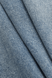 IFOMT Asymmetric Waist Straight Leg Jeans