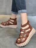 IFOMT Casual Hollow Gladiator Shoes Platform Sandals
