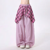 Ifomt Hip Hop Dance Trousers y2k pants cargo Sweatpants with Stylish Skirt Hem Design for Fall Loose Fit streetwear women baggy pants