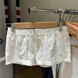 Ifomt Cute Litter Deer Print Homewear Women Shorts Fashion Three Button Tight Casual Summer Shorts 2025 New Slim Y2K Street Trouser