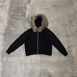 Ifomt party outfit  Knitted Hooded Sweater Women Fall Winter Long Sleeved Warm Buttons Loose Pullover Solid Harajuku Lazy Sprot FurCollar Sweatshirt