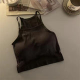 Ifomt Girls' Summer Y2K Wear Slim Short Sleeved T-shirt Camisole Sexy And Cute Young Girl Clothing Sweetheart Tea Cup Rabbit Short Top Casual Outfit