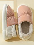 IFOMT Contrast Color Round-Toe Split-Joint Slippers