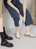 IFOMT Hollow Round-Toe Gladiators Sandals