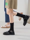 IFOMT Hollow Round-Toe Gladiators Sandals