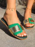 IFOMT Open Toe Shiny Split-Joint Slippers