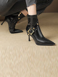 IFOMT Pointed-Toe Split-Joint Boots Pumps