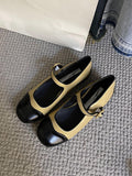 IFOMT Round Cut Round-Toe Split-Joint Mary Janes