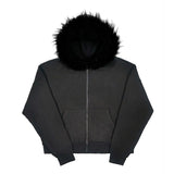Ifomt party outfit  Knitted Hooded Sweater Women Fall Winter Long Sleeved Warm Buttons Loose Pullover Solid Harajuku Lazy Sprot FurCollar Sweatshirt