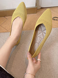 IFOMT Breathable Hollow Solid Color Flat Shoes