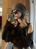 IFOMT Simple Normcore Solid Color Knitted Hat