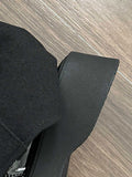 IFOMT Hollow Split-Joint Split-Toe Zipper Boots Platform Shoes Sandals