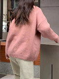 IFOMT Vintage Star Jacquard Crew Neck Sweater