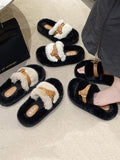 IFOMT Open Toe Split-Joint Platform Shoes Slippers