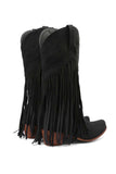 IFOMT New Fashion Spring Outfit Fringe Pointed Toe Knee High Boots