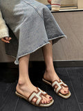 IFOMT Hollow Open Toe Split-Joint Slippers
