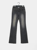 IFOMT Vintage Low Rise Wash Flare Jeans