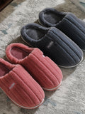 IFOMT Indoor Warm Non-Slip Solid Color Slippers