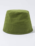 IFOMT Ramie Cotton Solid Color Vintage Fisherman Hat