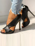 IFOMT Hollow Peep Toe Pumps