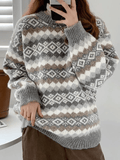 IFOMT Christmas Jacquard Knit Sweater