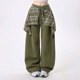 Ifomt Hip Hop Dance Trousers y2k pants cargo Sweatpants with Stylish Skirt Hem Design for Fall Loose Fit streetwear women baggy pants