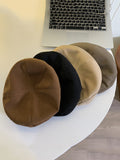 IFOMT 3 Colors Vintage Solid Color Woolen Beret Hat