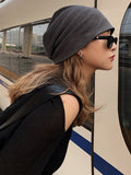 IFOMT Simple Normcore Solid Color Knitted Hat