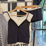 Ifomt Black Heart Print Cute Homewear Shorts Women 2025 New Elastic Waist Tight Summer Shorts Casual Vintage Sleepwear Trouser Cotton