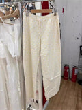 Ifomt Litter Yellow Duck Print Cute Straight Loose Women Trouser Cotton Elastic Wiast Homewear Outwear Casual Summer Pant 2025 New