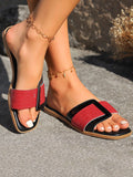 IFOMT Open Toe Shiny Split-Joint Slippers