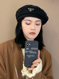 IFOMT 3 Colors Vintage Solid Color Woolen Beret Hat